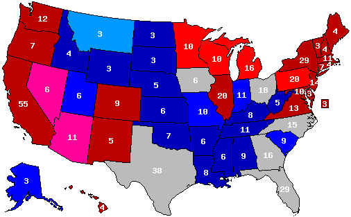2020 Presidential Polls Map