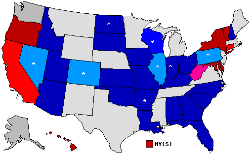 2010 Senatorial Polls Map