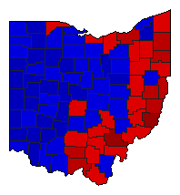 2006 Ohio County Map of General Election Results for State Auditor