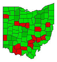 2006 Ohio County Map of General Election Results for Initiative