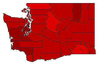 1960 Washington County Map of General Election Results for State Auditor