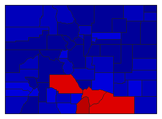 1978 Colorado County Map of General Election Results for Secretary of State