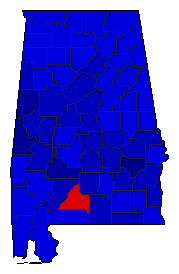 2002 Alabama County Map of Republican Primary Election Results for Agriculture Commissioner