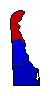 1804 Delaware County Map of General Election Results for Governor