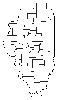 1818 Illinois County Map of General Election Results for Governor