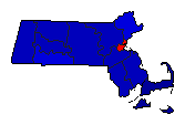 1900 Massachusetts County Map of General Election Results for Governor