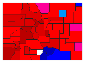 1912 Colorado County Map of General Election Results for Senator