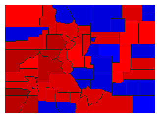 1918 Colorado County Map of General Election Results for Senator