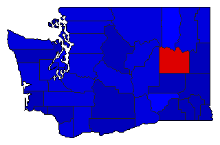 1920 Washington County Map of General Election Results for State Treasurer