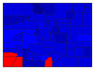 1920 Colorado County Map of General Election Results for Senator