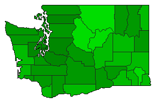1922 Washington County Map of General Election Results for Initiative