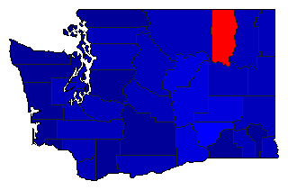 1924 Washington County Map of General Election Results for Attorney General