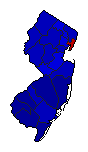 1928 New Jersey County Map of General Election Results for Senator