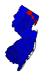 1928 New Jersey County Map of General Election Results for Governor