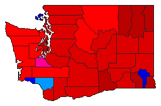 1932 Washington County Map of General Election Results for Attorney General