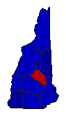 1934 New Hampshire County Map of Republican Primary Election Results for Governor