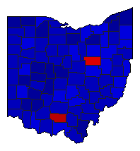 1942 Ohio County Map of General Election Results for Governor