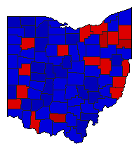 1946 Ohio County Map of General Election Results for Governor