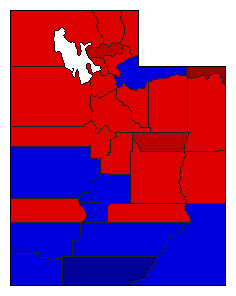 1948 Utah County Map of General Election Results for Secretary of State