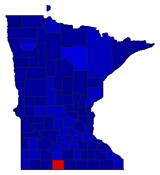 1952 Minnesota County Map of Republican Primary Election Results for Governor