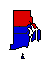 1952 Rhode Island County Map of General Election Results for Senator