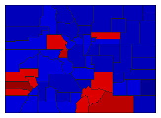 1952 Colorado County Map of General Election Results for Lt. Governor