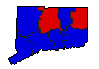 1976 Connecticut County Map of General Election Results for President