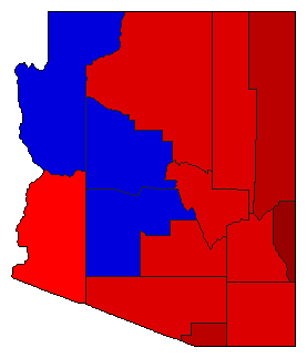 1978 Arizona County Map of General Election Results for Attorney General