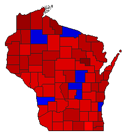 1978 Wisconsin County Map of General Election Results for Attorney General