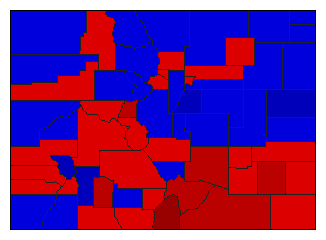 1978 Colorado County Map of General Election Results for Attorney General