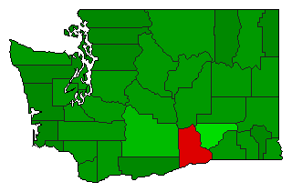 1980 Washington County Map of General Election Results for Initiative