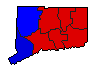 1982 Connecticut County Map of General Election Results for Comptroller General