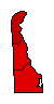 1984 Delaware County Map of General Election Results for Senator
