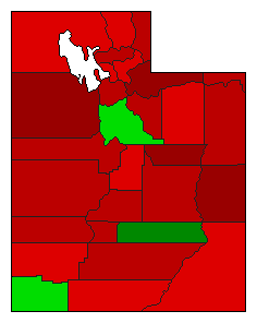 1984 Utah County Map of General Election Results for Initiative