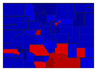 1986 Colorado County Map of General Election Results for Attorney General