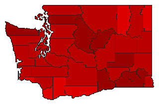 1987 Washington County Map of General Election Results for Initiative
