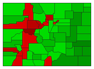 1992 Colorado County Map of General Election Results for Initiative
