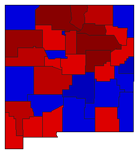 1994 New Mexico County Map of General Election Results for State Auditor