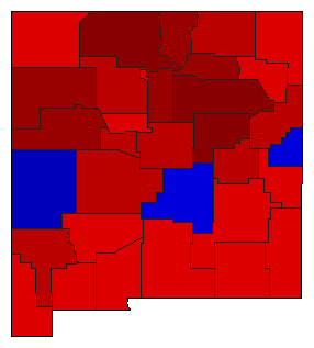 1994 New Mexico County Map of General Election Results for Attorney General