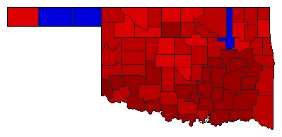 1994 Oklahoma County Map of General Election Results for State Auditor