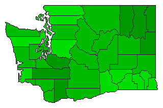 1995 Washington County Map of General Election Results for Referendum