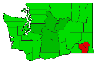 1995 Washington County Map of General Election Results for Initiative