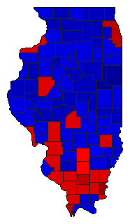 1998 Illinois County Map of General Election Results for State Treasurer