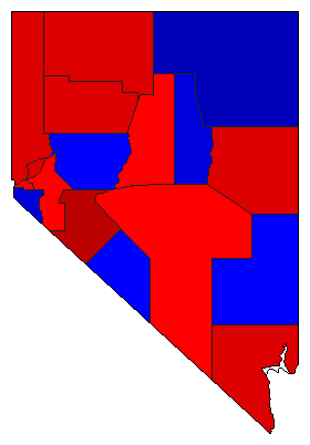 1998 Nevada County Map of General Election Results for Attorney General