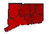 1998 Connecticut County Map of General Election Results for Attorney General