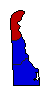 2000 Delaware County Map of General Election Results for Senator