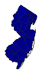 2000 New Jersey County Map of Republican Primary Election Results for President