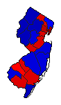 2000 New Jersey County Map of General Election Results for Senator