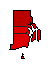 2000 Rhode Island County Map of General Election Results for President