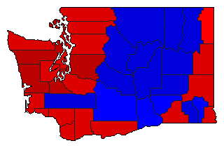 2000 Washington County Map of General Election Results for Governor